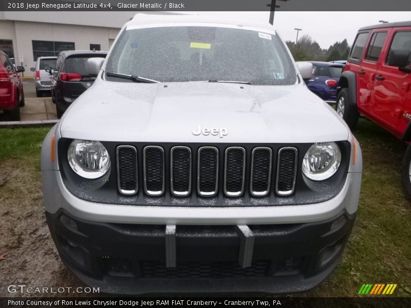 Glacier Metallic / Black 2018 Jeep Renegade Latitude 4x4