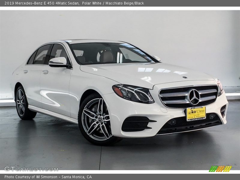 Polar White / Macchiato Beige/Black 2019 Mercedes-Benz E 450 4Matic Sedan