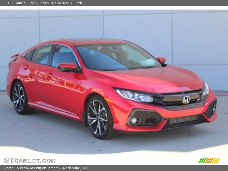 Rallye Red / Black 2017 Honda Civic Si Sedan