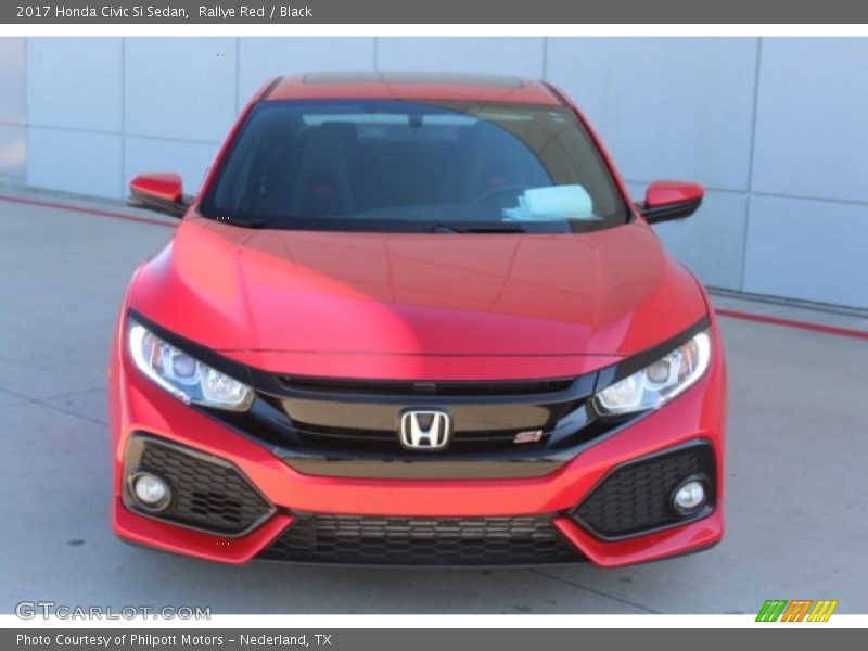 Rallye Red / Black 2017 Honda Civic Si Sedan