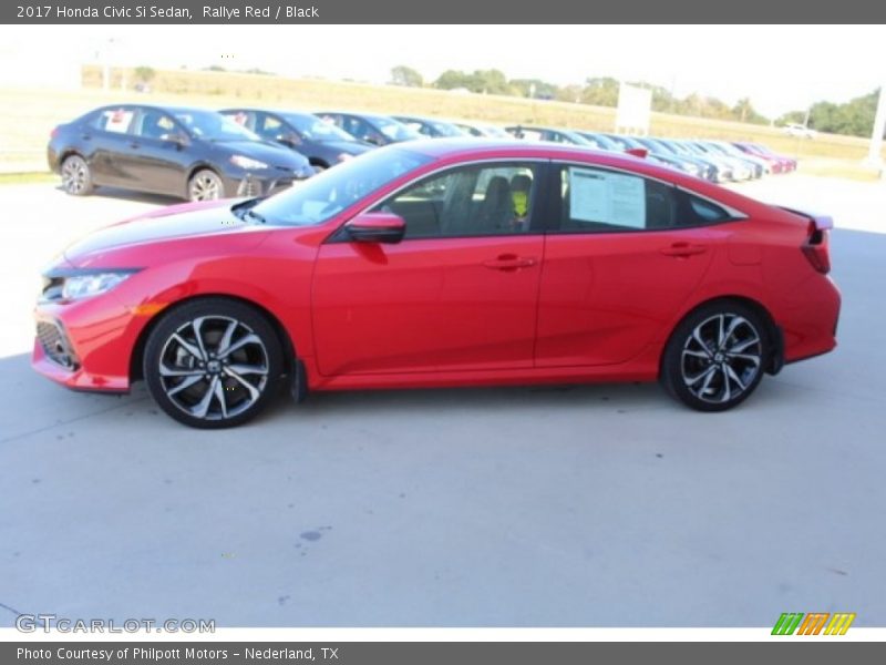 Rallye Red / Black 2017 Honda Civic Si Sedan