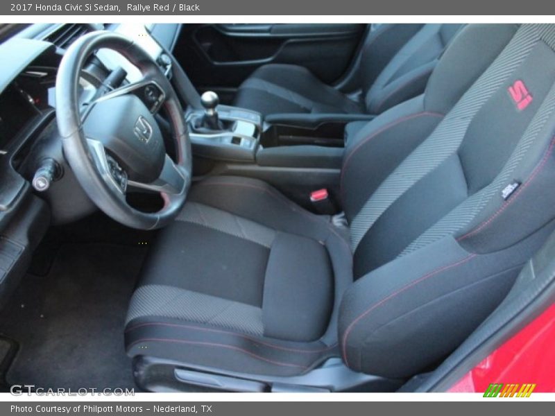 Rallye Red / Black 2017 Honda Civic Si Sedan