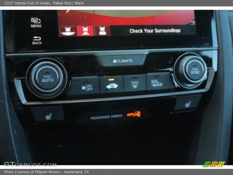 Rallye Red / Black 2017 Honda Civic Si Sedan