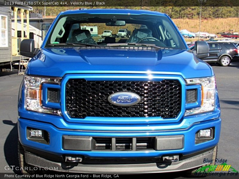 Velocity Blue / Black 2019 Ford F150 STX SuperCab 4x4