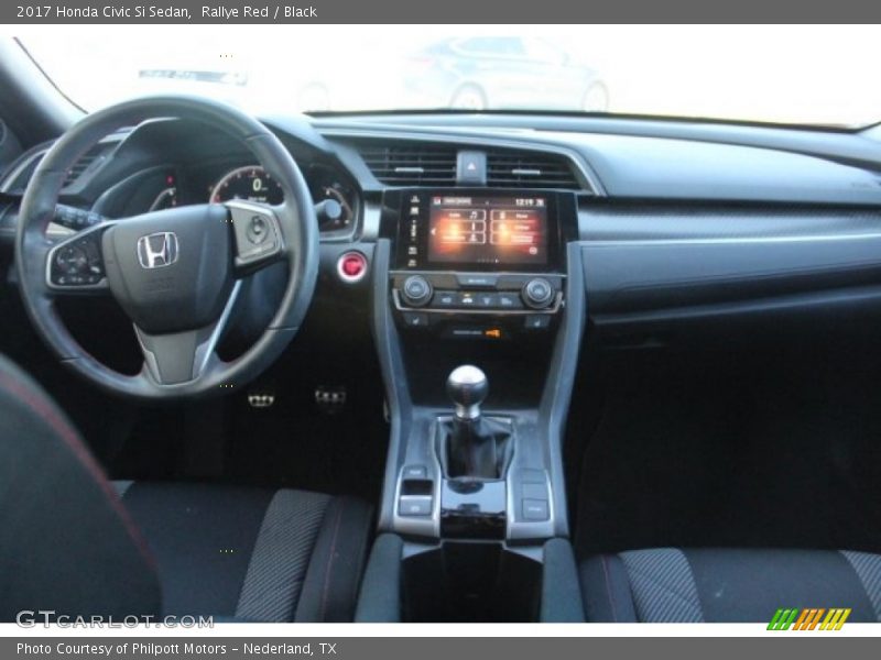 Rallye Red / Black 2017 Honda Civic Si Sedan