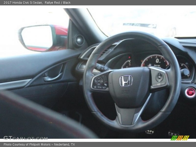Rallye Red / Black 2017 Honda Civic Si Sedan
