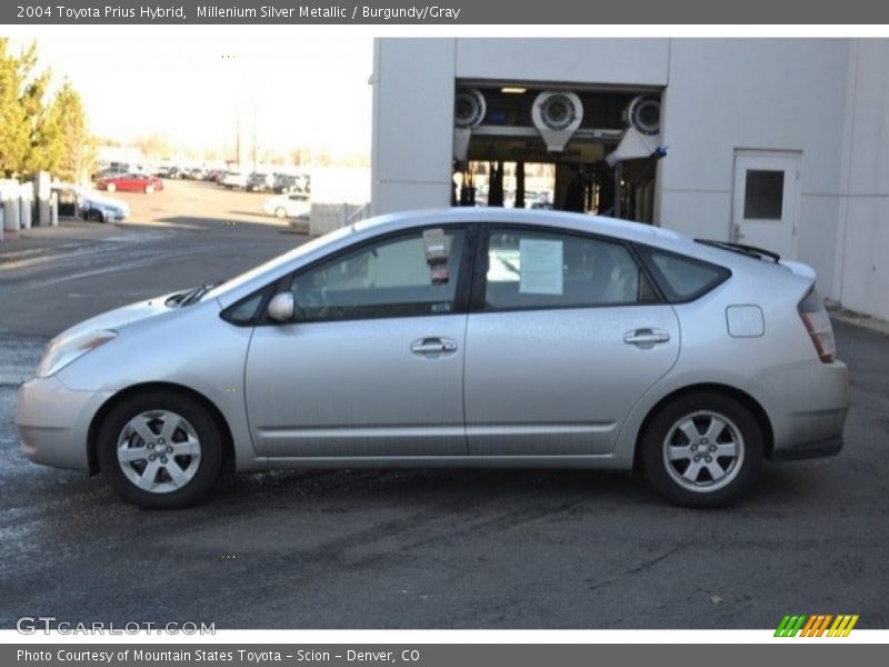 Millenium Silver Metallic / Burgundy/Gray 2004 Toyota Prius Hybrid