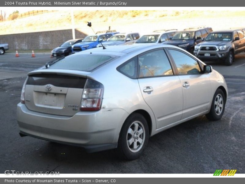 Millenium Silver Metallic / Burgundy/Gray 2004 Toyota Prius Hybrid