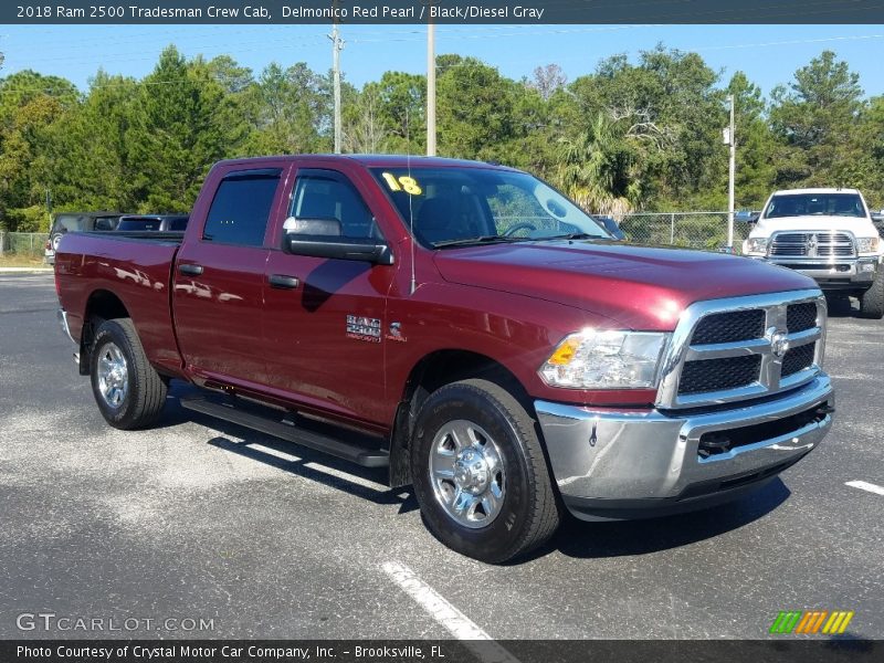 Delmonico Red Pearl / Black/Diesel Gray 2018 Ram 2500 Tradesman Crew Cab