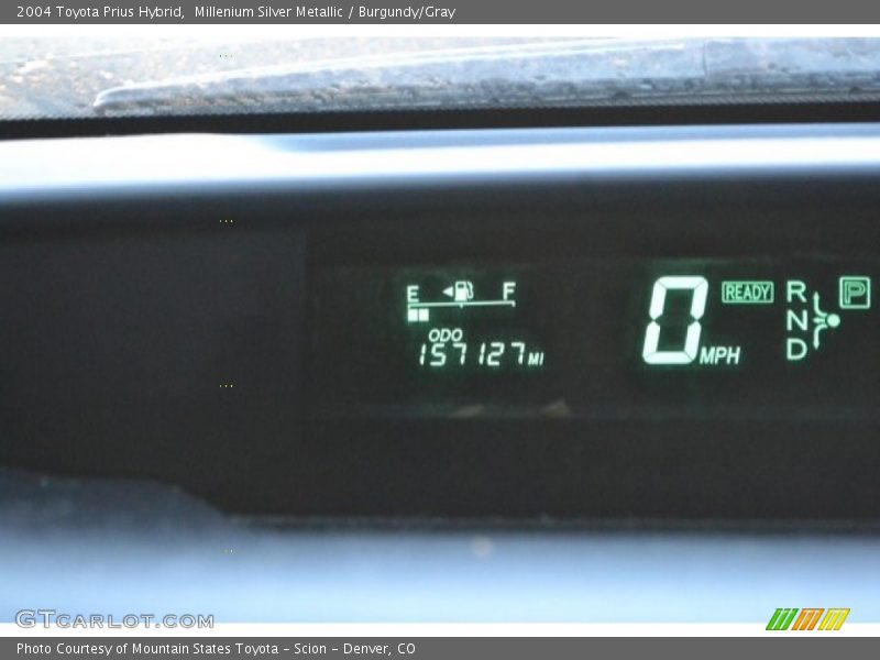 Millenium Silver Metallic / Burgundy/Gray 2004 Toyota Prius Hybrid
