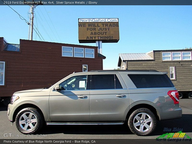 Silver Spruce Metallic / Ebony 2019 Ford Expedition XLT Max 4x4