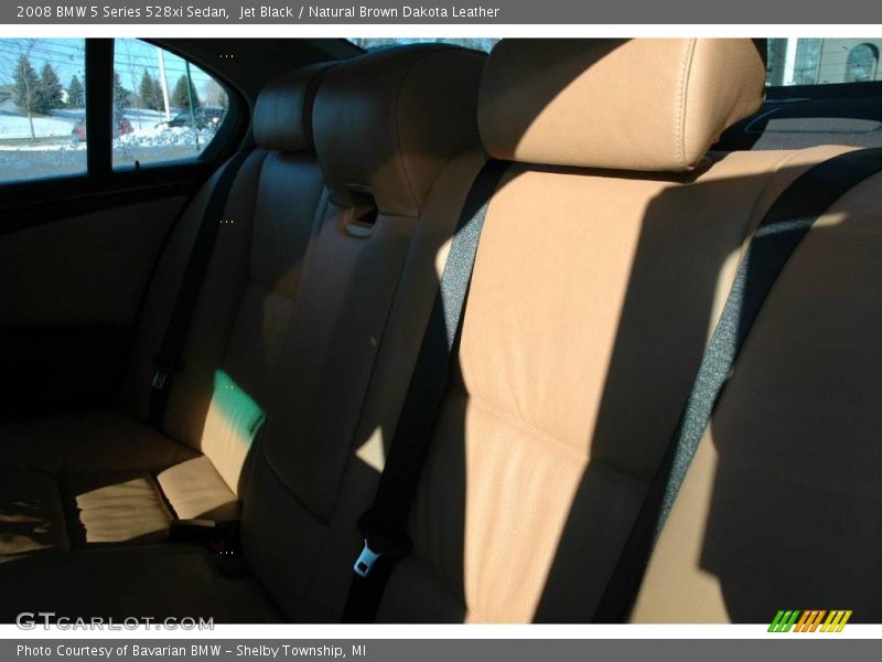 Jet Black / Natural Brown Dakota Leather 2008 BMW 5 Series 528xi Sedan
