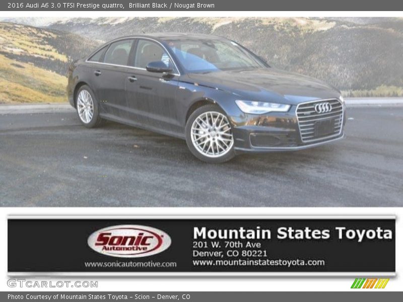 Brilliant Black / Nougat Brown 2016 Audi A6 3.0 TFSI Prestige quattro