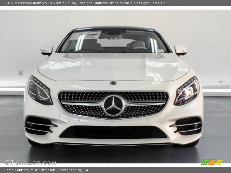 designo Diamond White Metallic / designo Porcelain 2019 Mercedes-Benz S 560 4Matic Coupe