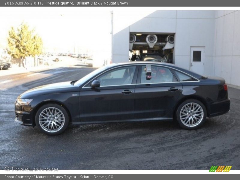 Brilliant Black / Nougat Brown 2016 Audi A6 3.0 TFSI Prestige quattro