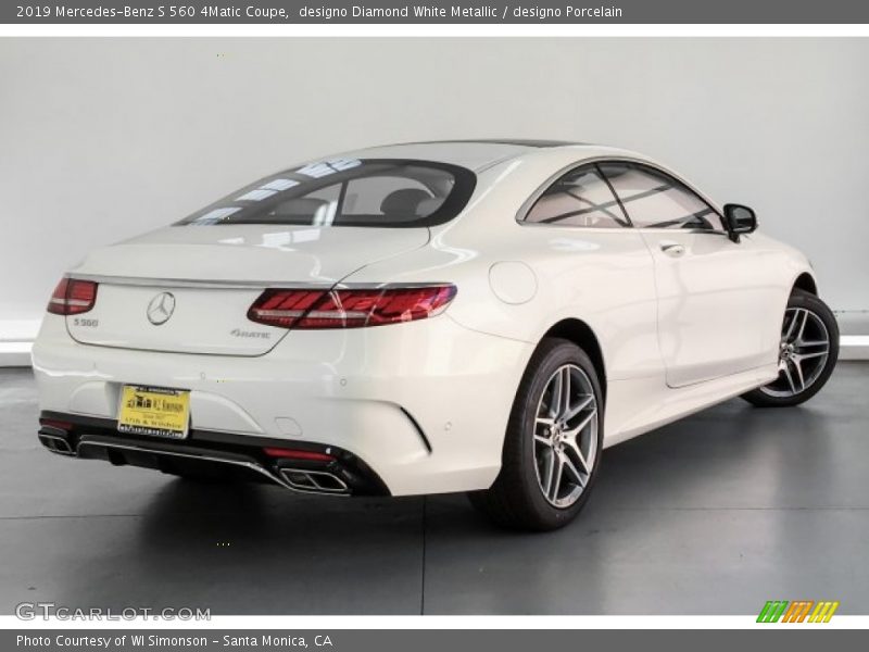 designo Diamond White Metallic / designo Porcelain 2019 Mercedes-Benz S 560 4Matic Coupe