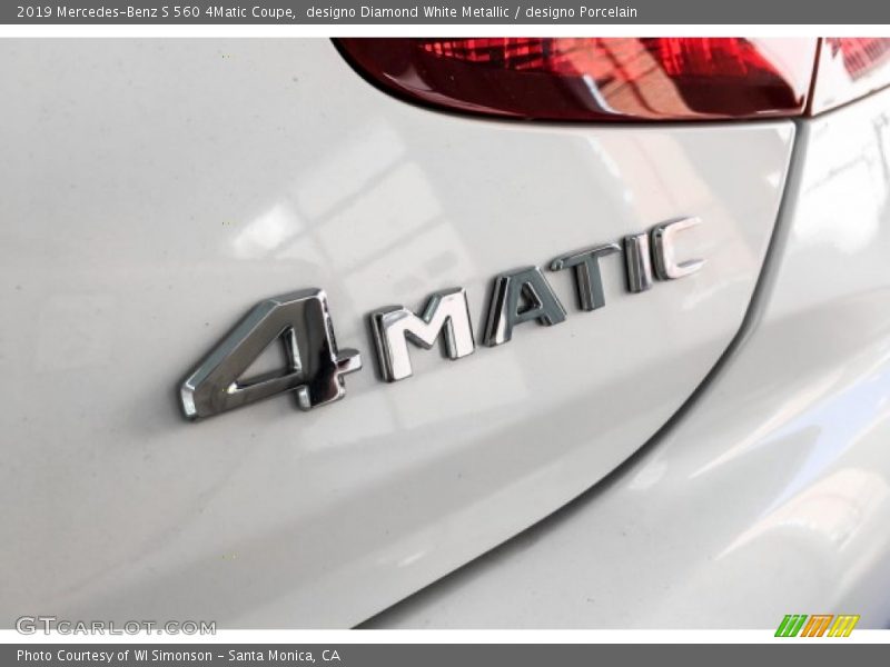 designo Diamond White Metallic / designo Porcelain 2019 Mercedes-Benz S 560 4Matic Coupe