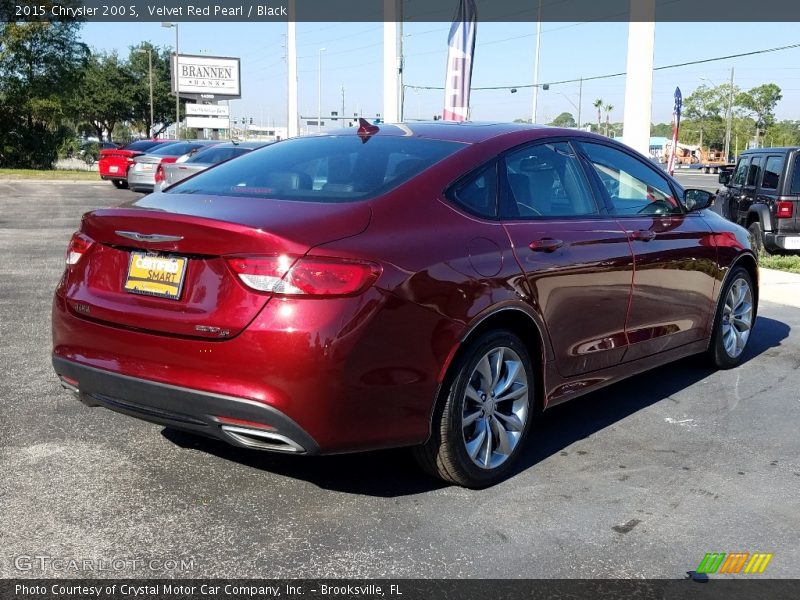 Velvet Red Pearl / Black 2015 Chrysler 200 S
