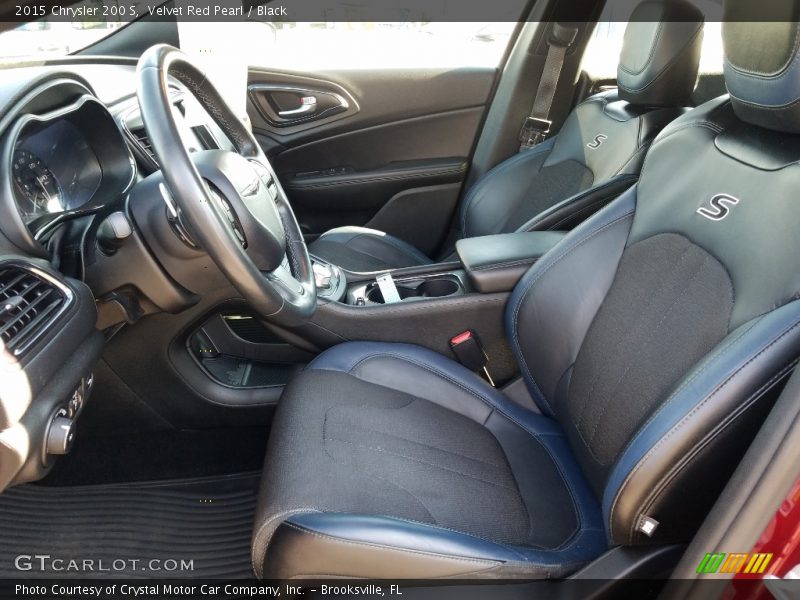 Velvet Red Pearl / Black 2015 Chrysler 200 S