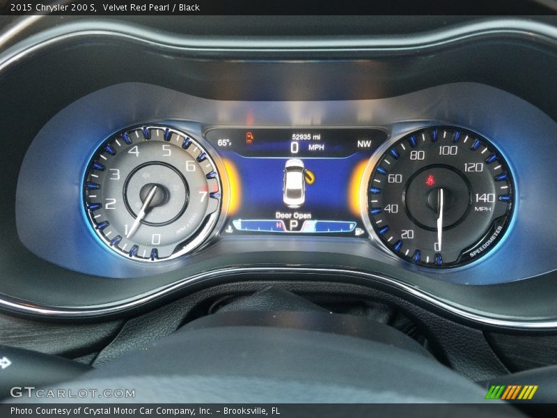 Velvet Red Pearl / Black 2015 Chrysler 200 S