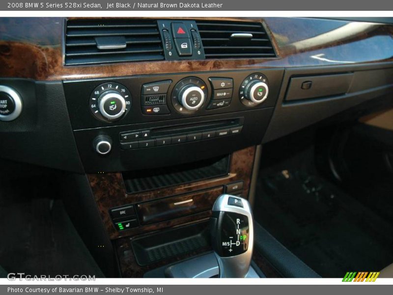 Jet Black / Natural Brown Dakota Leather 2008 BMW 5 Series 528xi Sedan