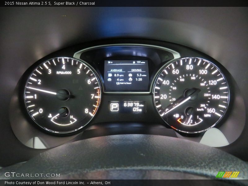 Super Black / Charcoal 2015 Nissan Altima 2.5 S