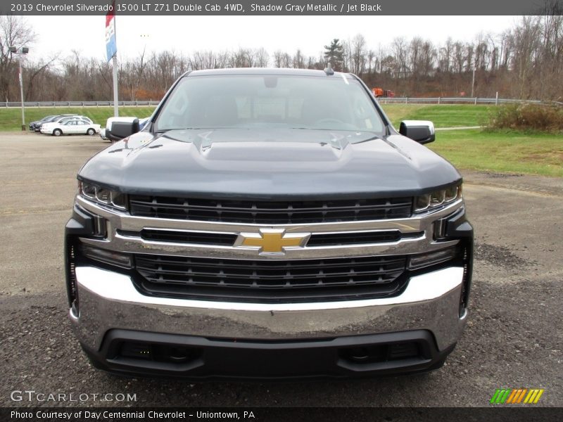Shadow Gray Metallic / Jet Black 2019 Chevrolet Silverado 1500 LT Z71 Double Cab 4WD