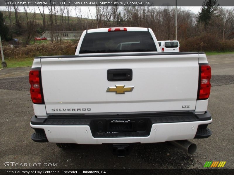 Summit White / Cocoa/­Dune 2019 Chevrolet Silverado 2500HD LTZ Crew Cab 4WD