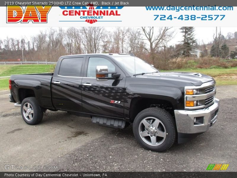 Black / Jet Black 2019 Chevrolet Silverado 2500HD LTZ Crew Cab 4WD