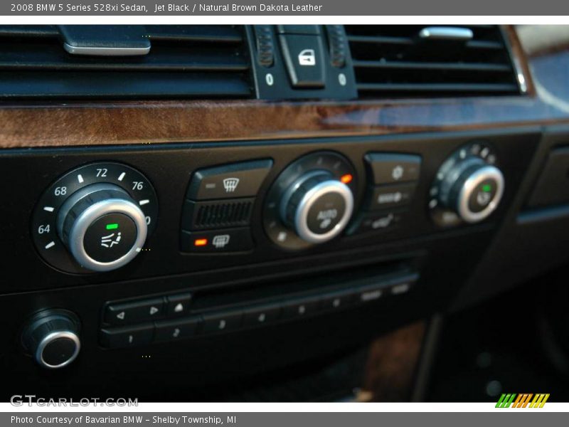 Jet Black / Natural Brown Dakota Leather 2008 BMW 5 Series 528xi Sedan