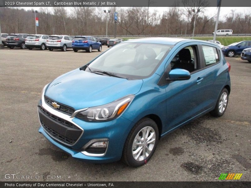 Caribbean Blue Metallic / Jet Black 2019 Chevrolet Spark LT