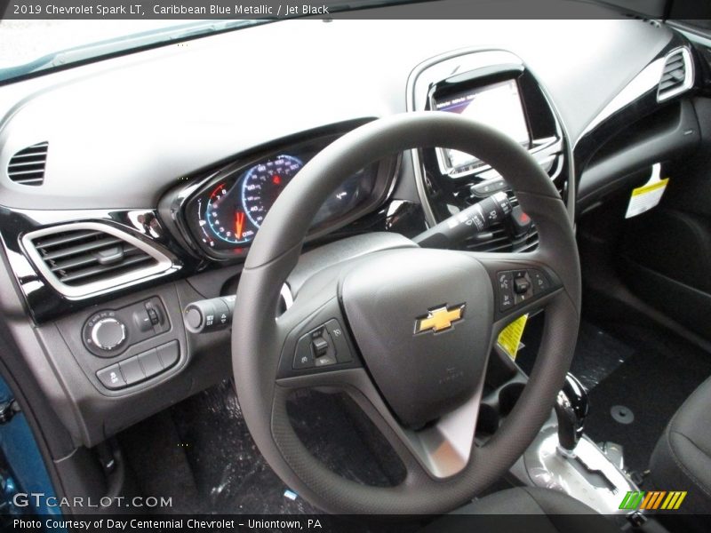 Caribbean Blue Metallic / Jet Black 2019 Chevrolet Spark LT