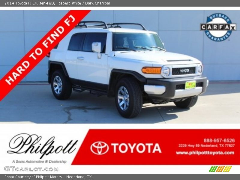 Iceberg White / Dark Charcoal 2014 Toyota FJ Cruiser 4WD