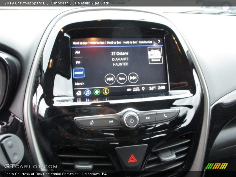 Caribbean Blue Metallic / Jet Black 2019 Chevrolet Spark LT