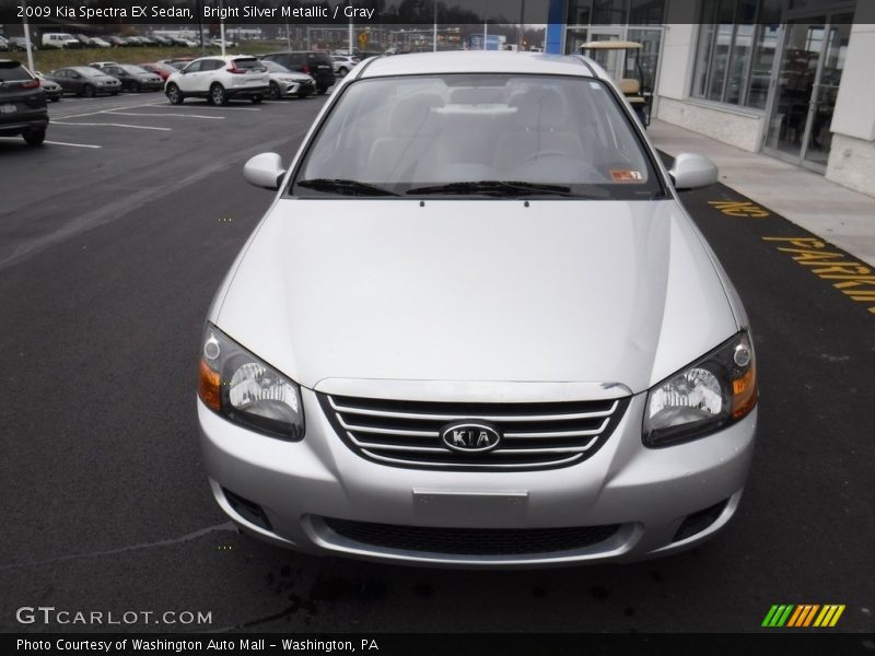 Bright Silver Metallic / Gray 2009 Kia Spectra EX Sedan