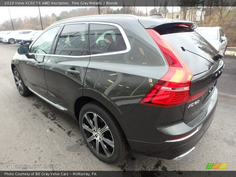 Pine Grey Metallic / Blonde 2019 Volvo XC60 T6 AWD Inscription