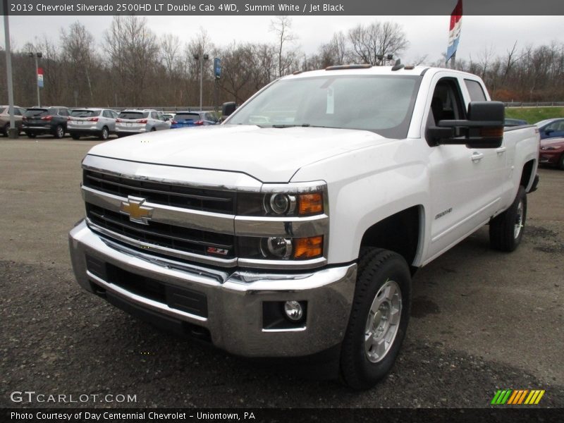 Summit White / Jet Black 2019 Chevrolet Silverado 2500HD LT Double Cab 4WD