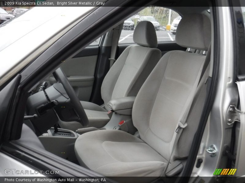 Bright Silver Metallic / Gray 2009 Kia Spectra EX Sedan