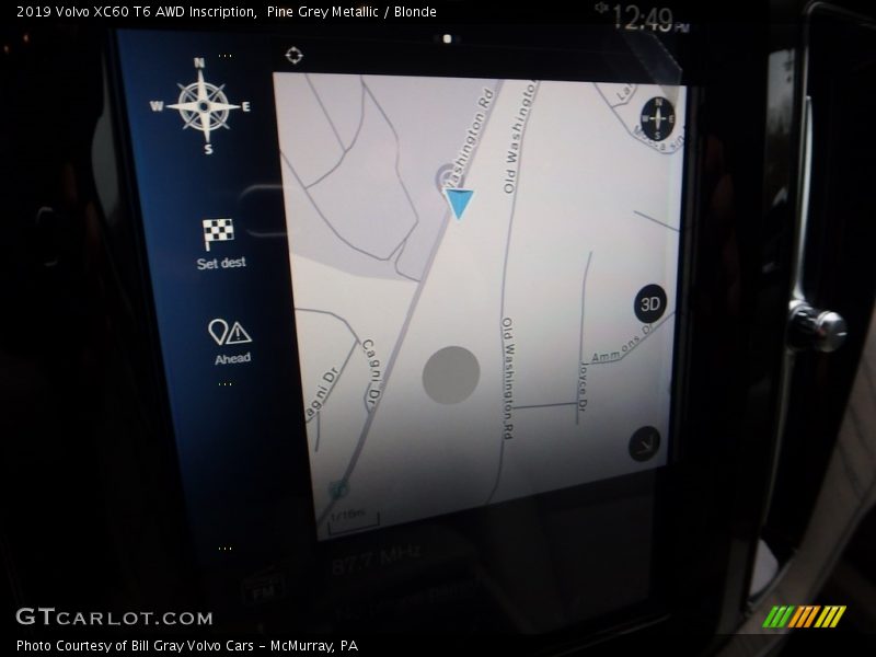 Pine Grey Metallic / Blonde 2019 Volvo XC60 T6 AWD Inscription