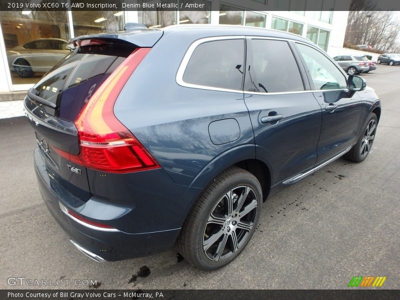 Denim Blue Metallic / Amber 2019 Volvo XC60 T6 AWD Inscription