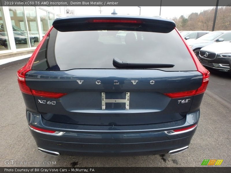 Denim Blue Metallic / Amber 2019 Volvo XC60 T6 AWD Inscription