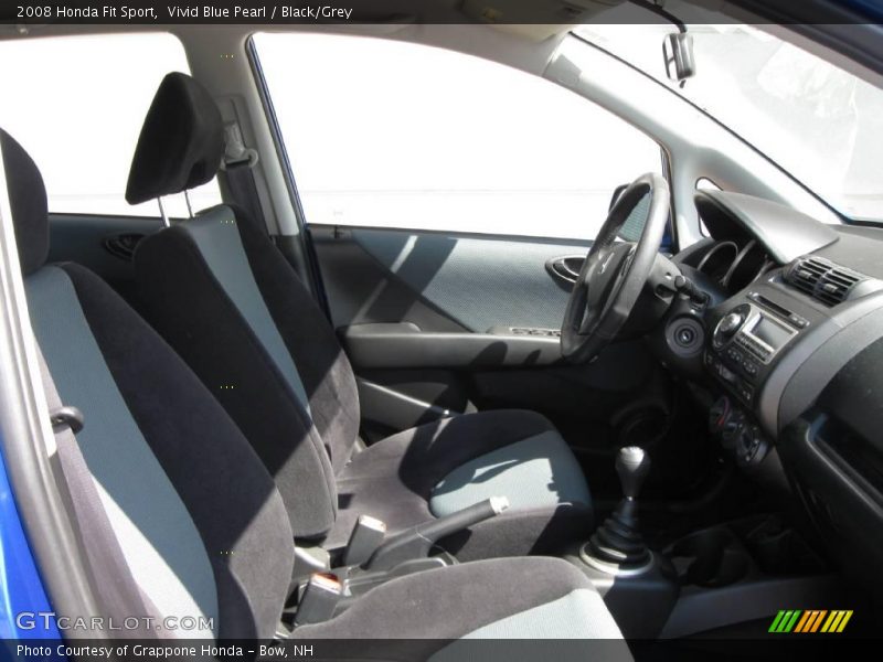 Vivid Blue Pearl / Black/Grey 2008 Honda Fit Sport