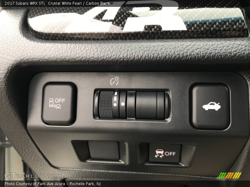 Crystal White Pearl / Carbon Black 2017 Subaru WRX STI