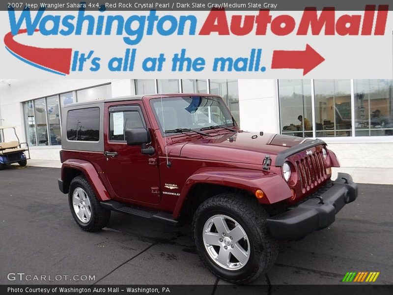 Red Rock Crystal Pearl / Dark Slate Gray/Medium Slate Gray 2007 Jeep Wrangler Sahara 4x4