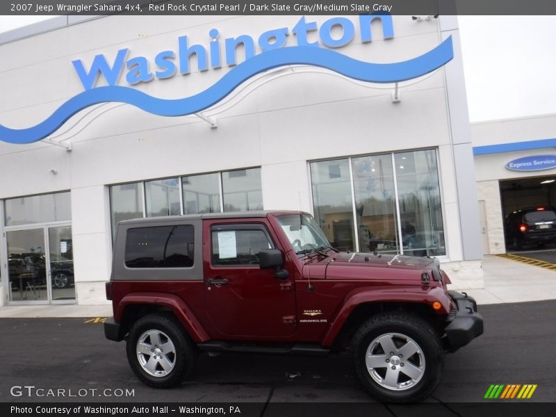 Red Rock Crystal Pearl / Dark Slate Gray/Medium Slate Gray 2007 Jeep Wrangler Sahara 4x4