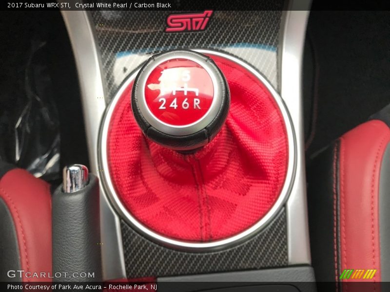 Crystal White Pearl / Carbon Black 2017 Subaru WRX STI