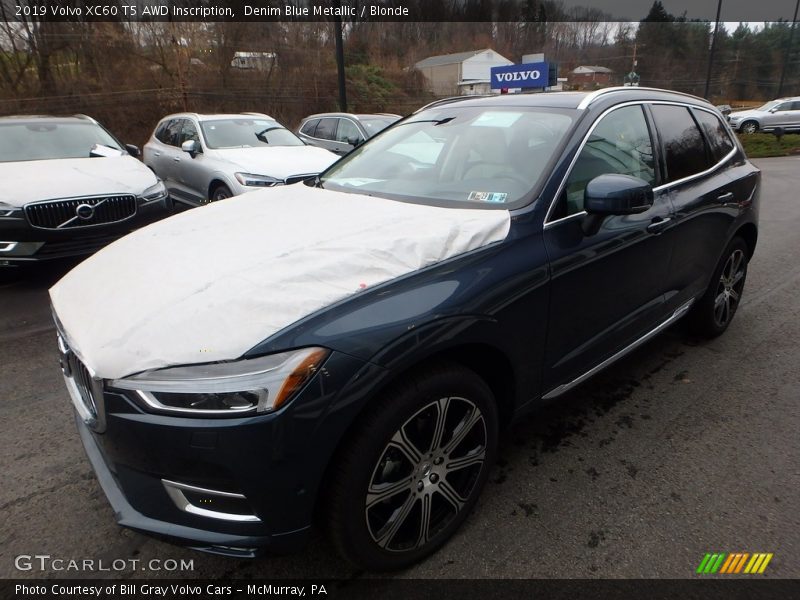 Denim Blue Metallic / Blonde 2019 Volvo XC60 T5 AWD Inscription