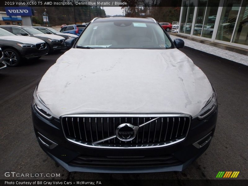 Denim Blue Metallic / Blonde 2019 Volvo XC60 T5 AWD Inscription