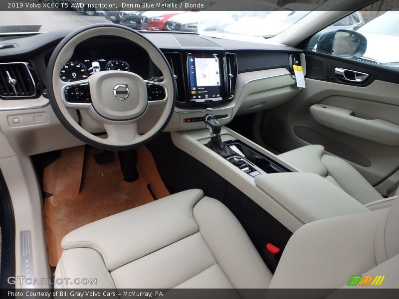 Denim Blue Metallic / Blonde 2019 Volvo XC60 T5 AWD Inscription