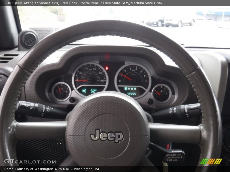 Red Rock Crystal Pearl / Dark Slate Gray/Medium Slate Gray 2007 Jeep Wrangler Sahara 4x4